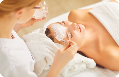Relaxing customized facial treatment at Desert Med Rejuvenation.