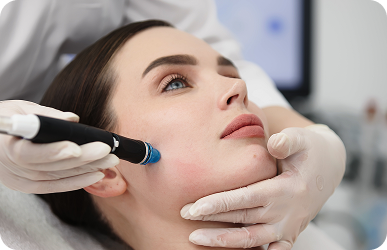 HydraFacial treatment being performed at Desert Med Rejuvenation.